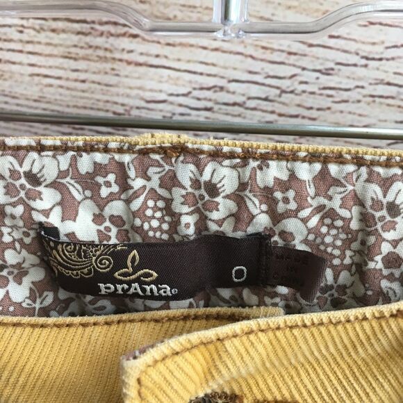 PRANA CORDUROY JEANS IN MUSTARD YELLOW‎ - Picture 5 of 6